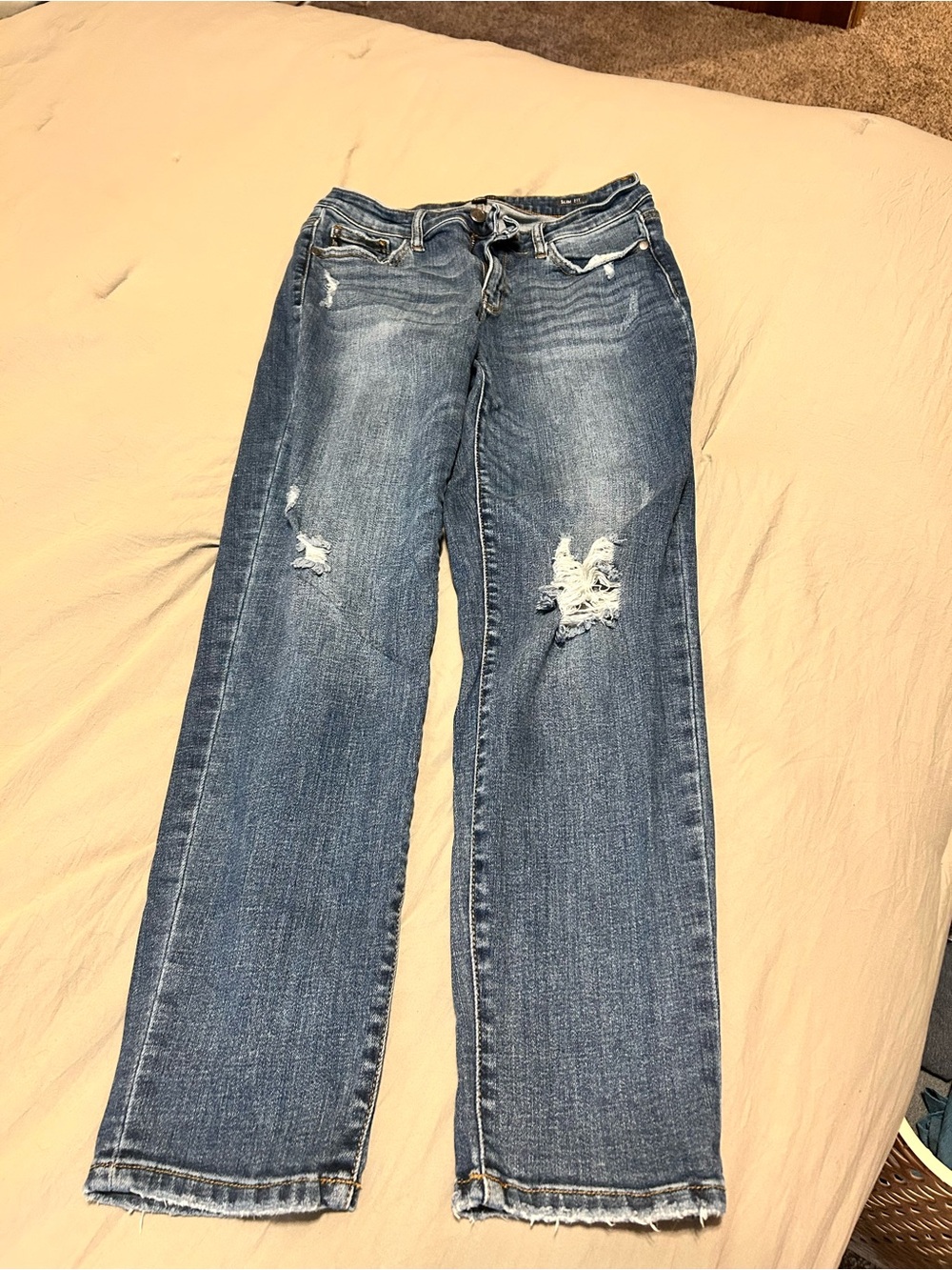 Judy Blue Medium Wash Distressed Jeans